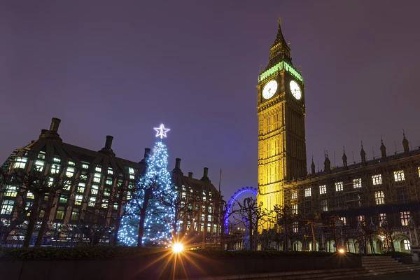 Big Ben slaví Vánoce